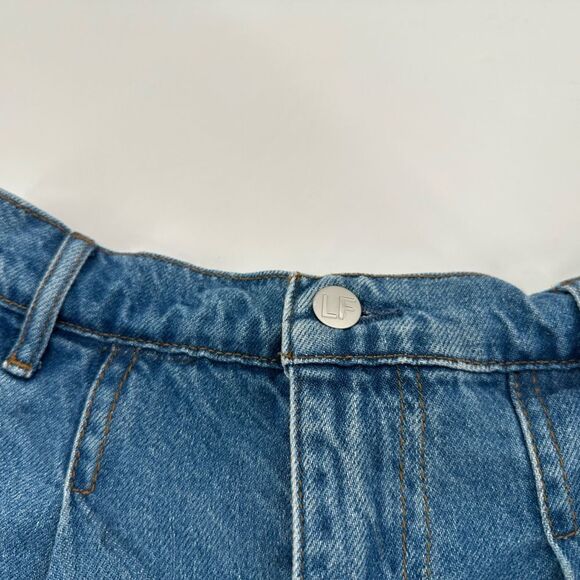 Lovers and Friends Revolve Angel California Denim Jean Pleated Mini Skirt XS - Picture 6 of 10